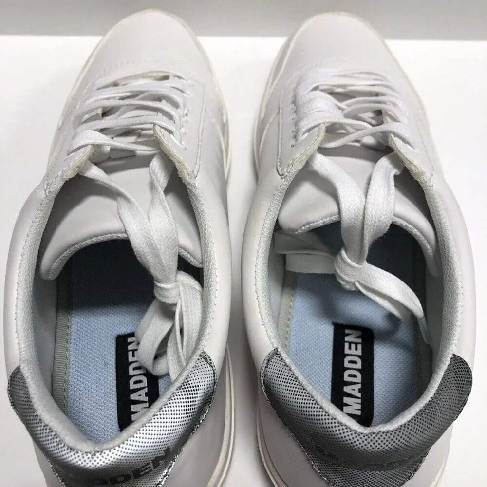 Steve Madden Men’s Deller Sneakers White Size 9.5 M